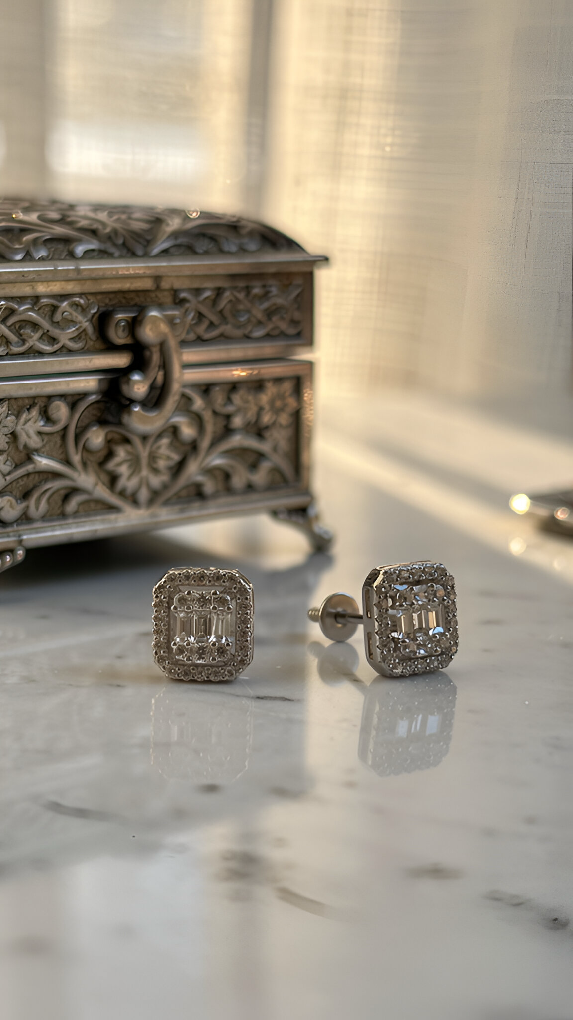 Double layered stone pendant