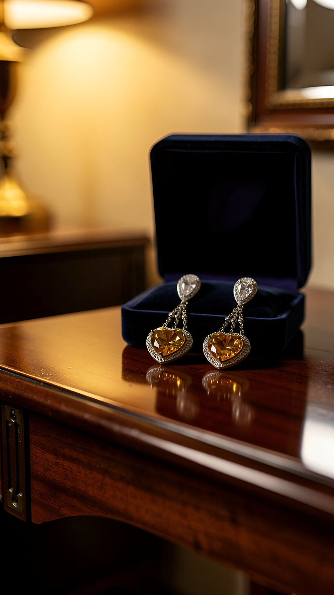 Golden heart glow set