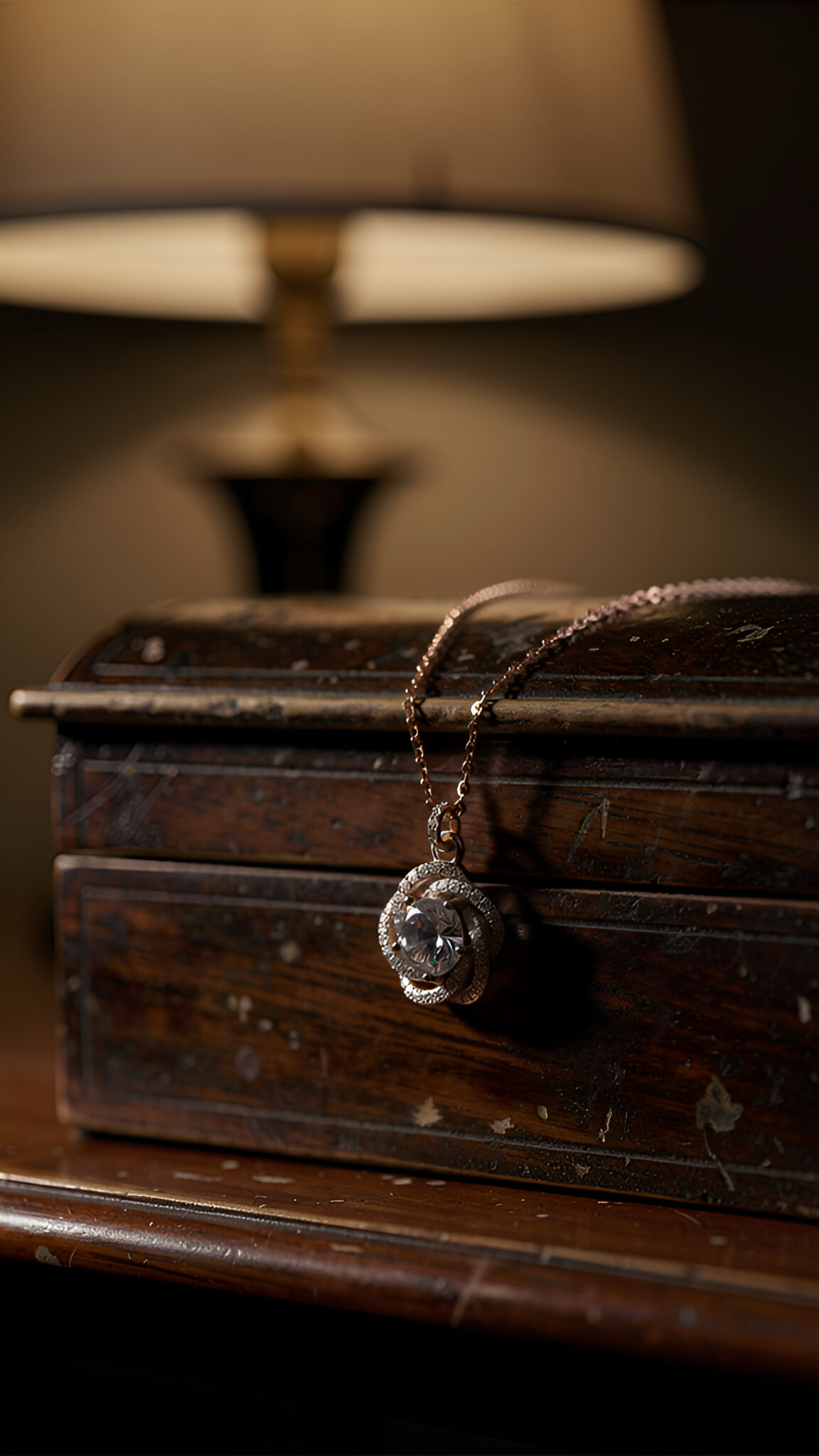 Flower stone chain