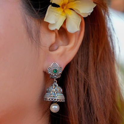 Meera Temple Drop Earring