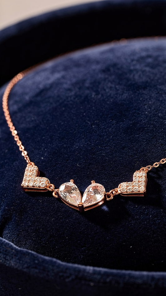 Stone heart chain
