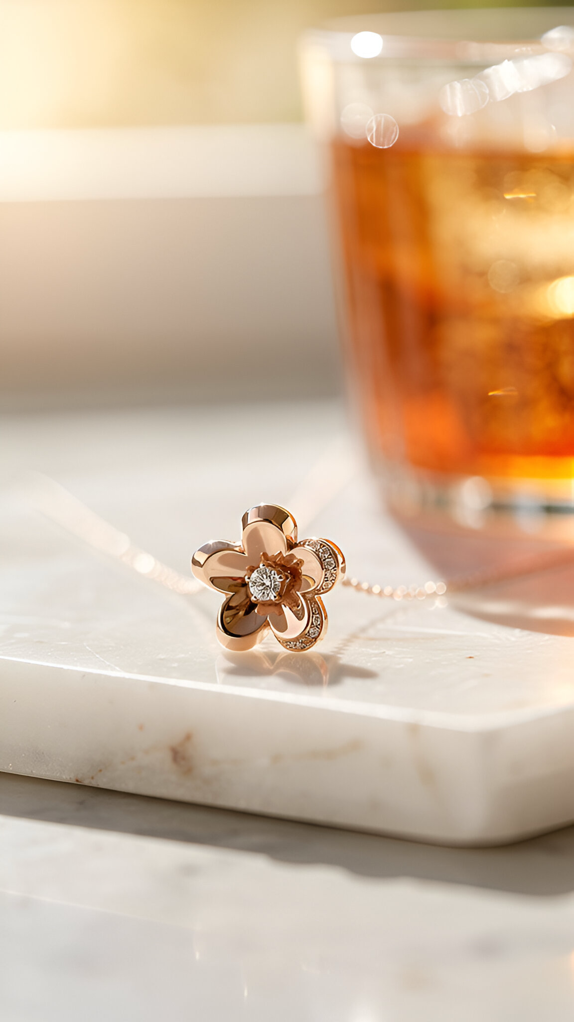 Happy flower cable chain