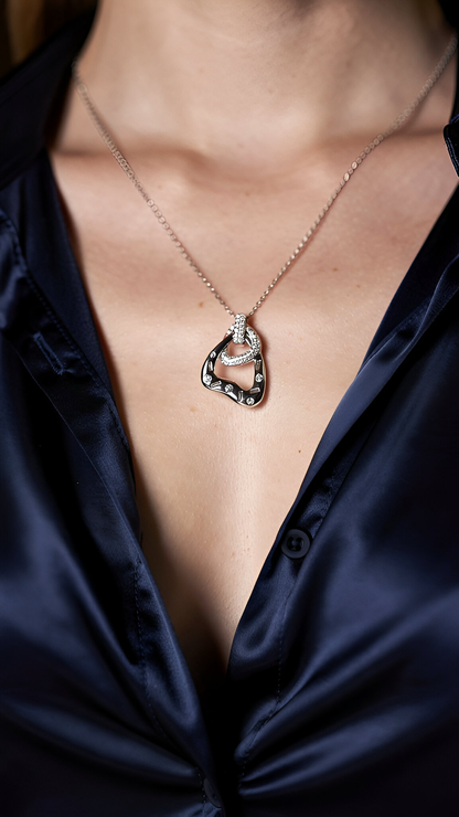 Diamond edge pendant