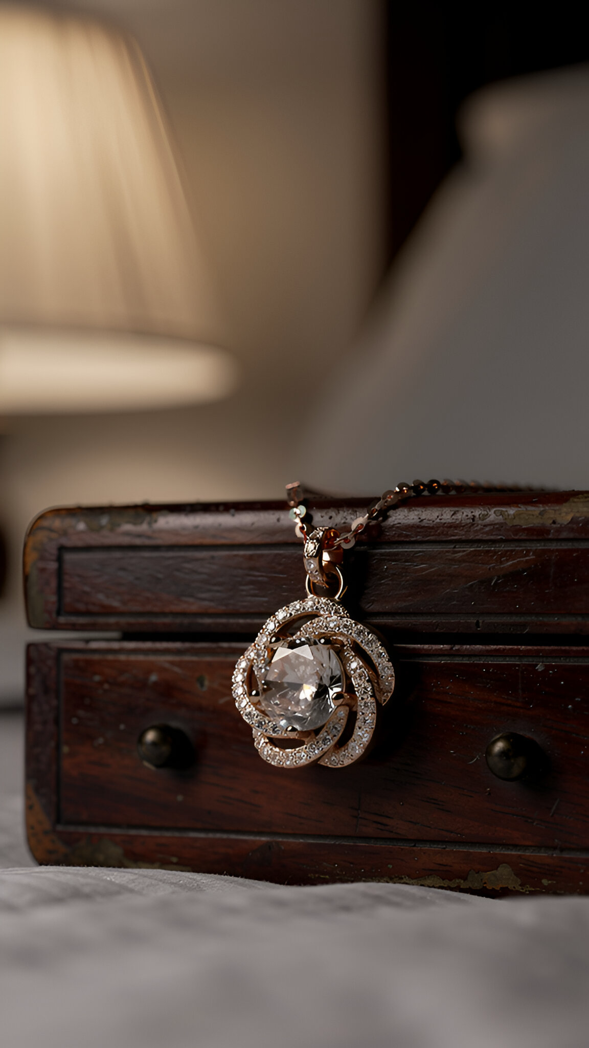 Flower stone chain