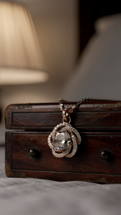 Flower stone chain