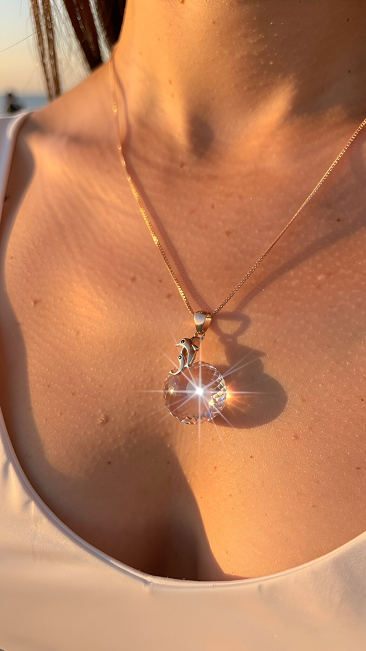 Dolphin stone chain
