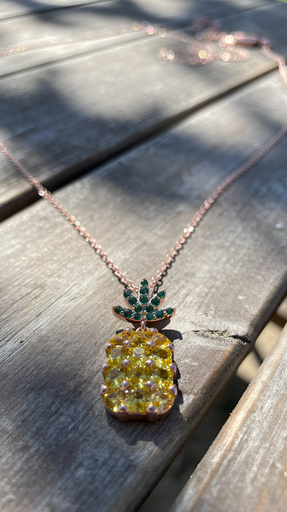 Pineapple pendant chain