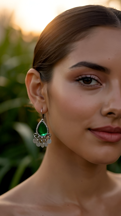 Emerald tear drops