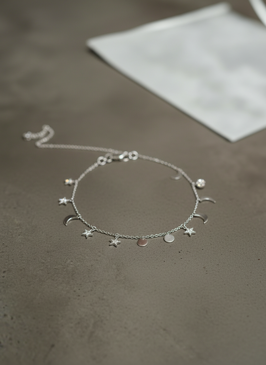 moon star anklet
